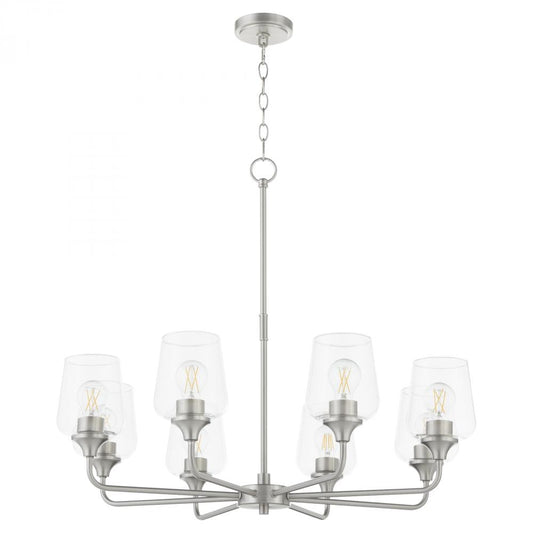 Quorum International RAYMOND 6313-8-65 Chandelier - Satin Nickel