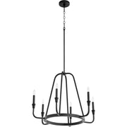 Quorum Marquee 6314-6-69 Chandelier - Textured Black