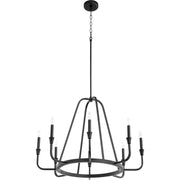 Quorum Marquee 6314-8-69 Chandelier - Textured Black