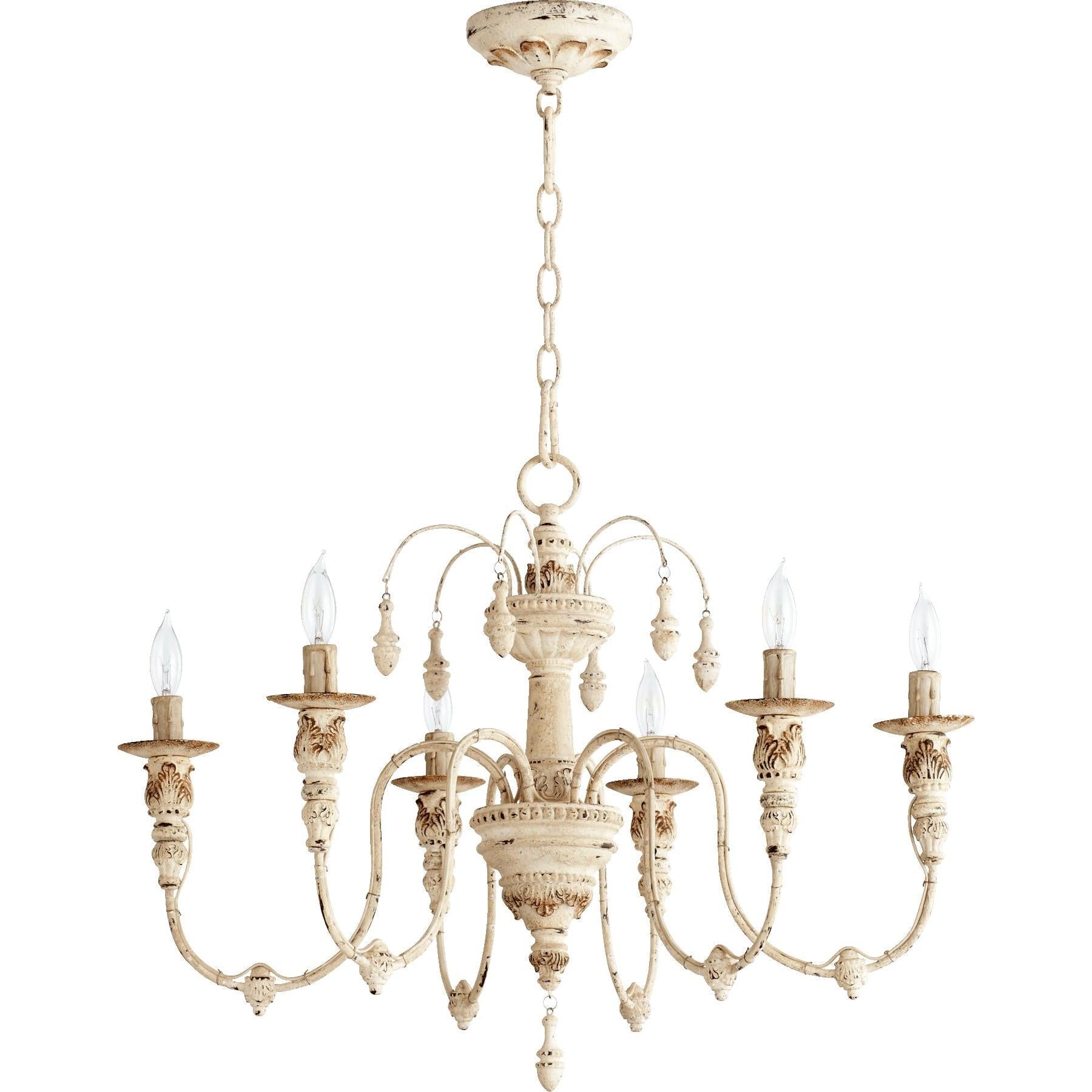 Quorum Salento 6316-6-70 Chandelier - Persian White