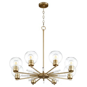 Quorum Volßn 6317-8-80 Chandelier - Aged Brass