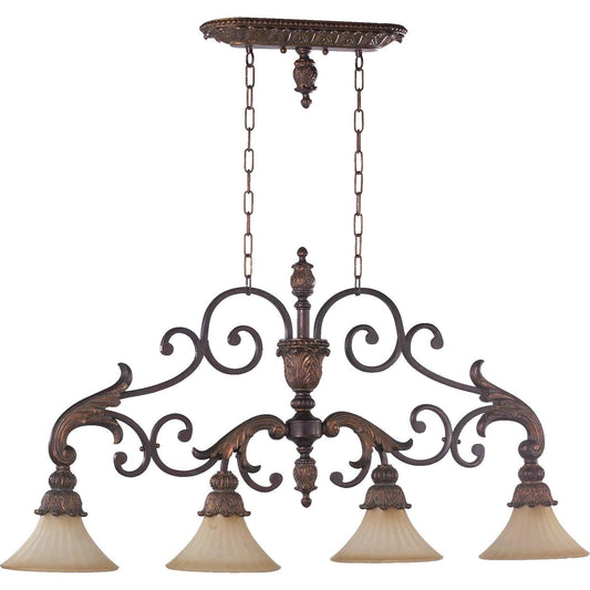 Quorum Madeleine 6330-4-88 Island Light - Corsican Gold