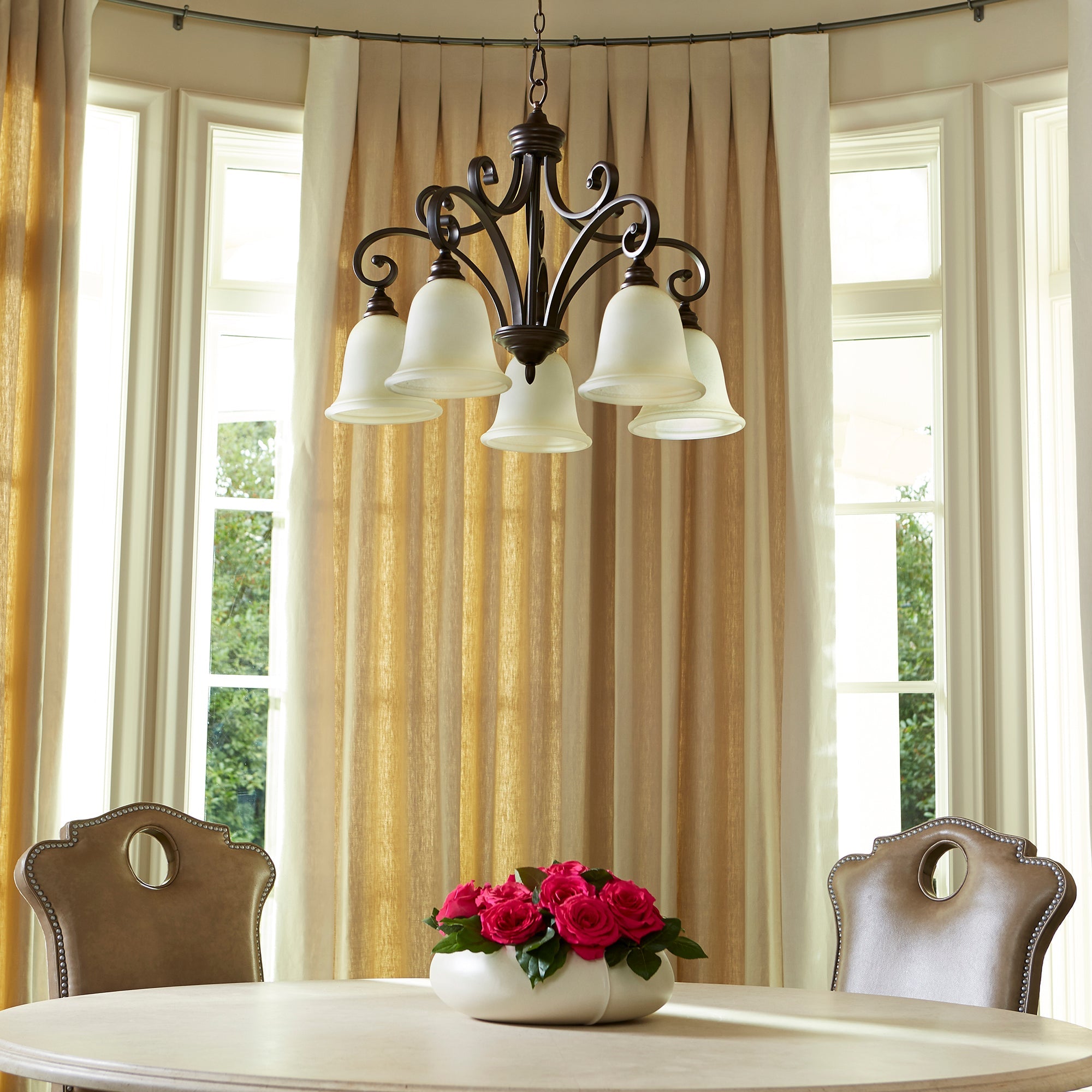 Quorum Bryant 6354-5-86 Nook - Oiled Bronze