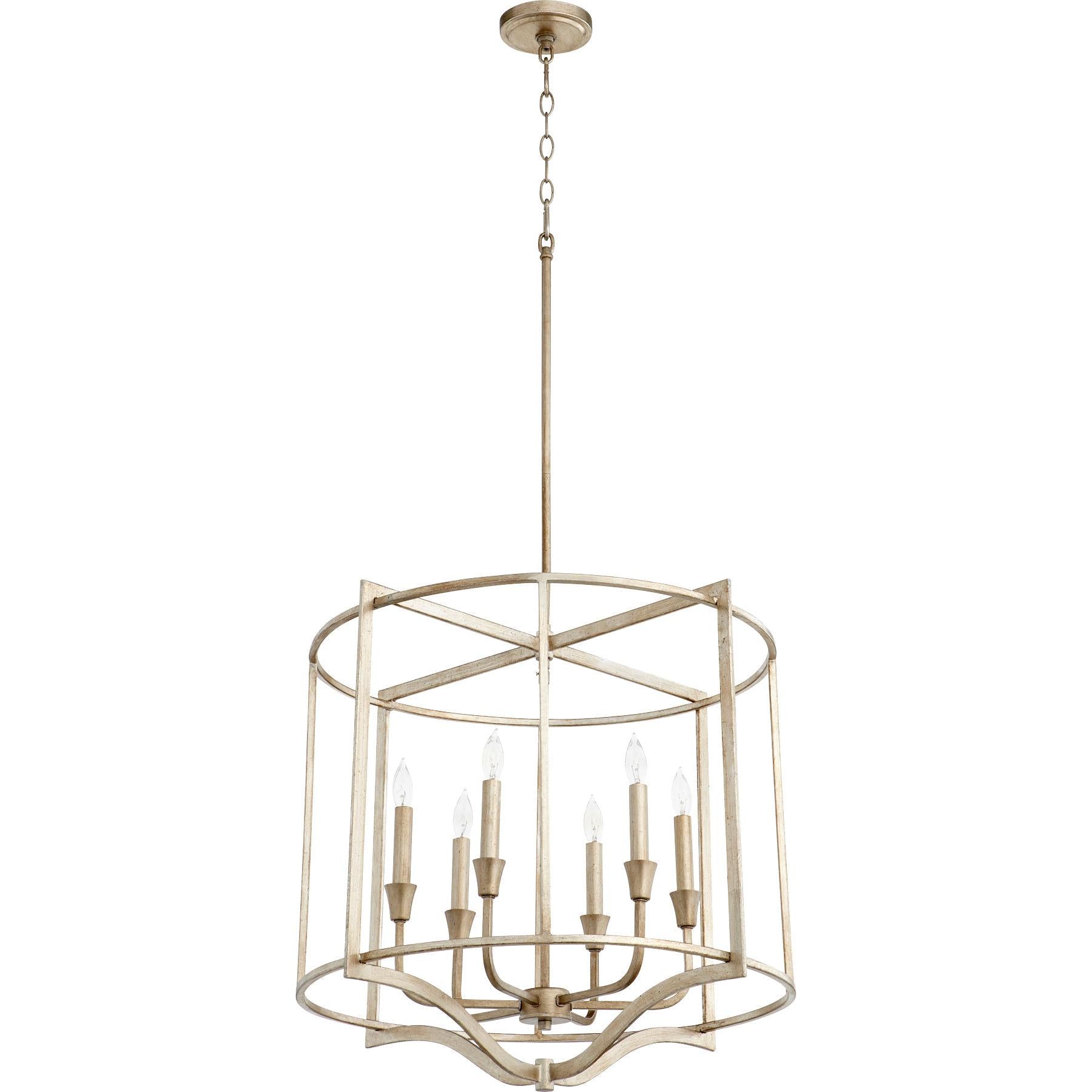 Quorum Marquee 6414-6-60 Nook - Aged Silver Leaf
