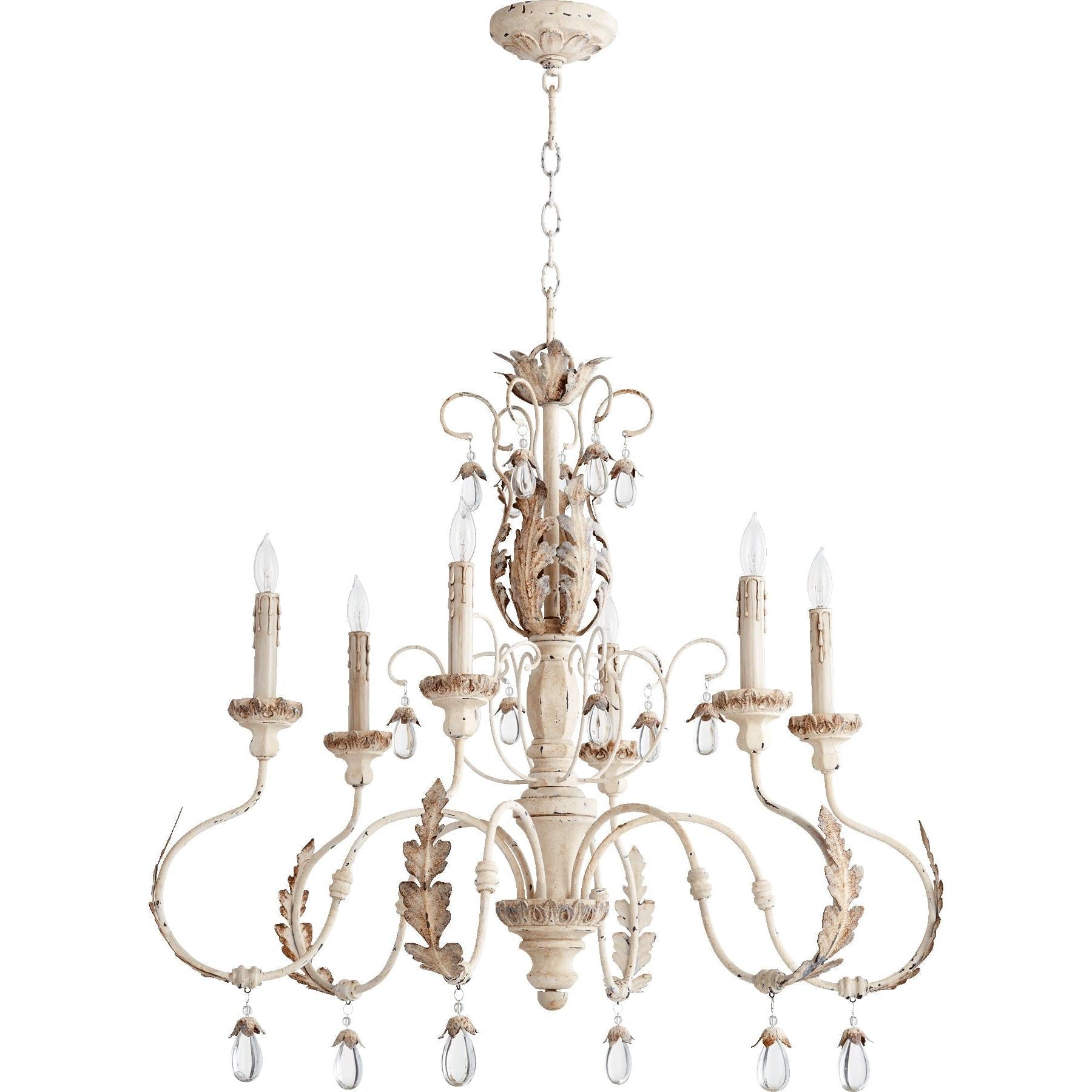 Quorum Venice 6444-6-70 Chandelier - Persian White