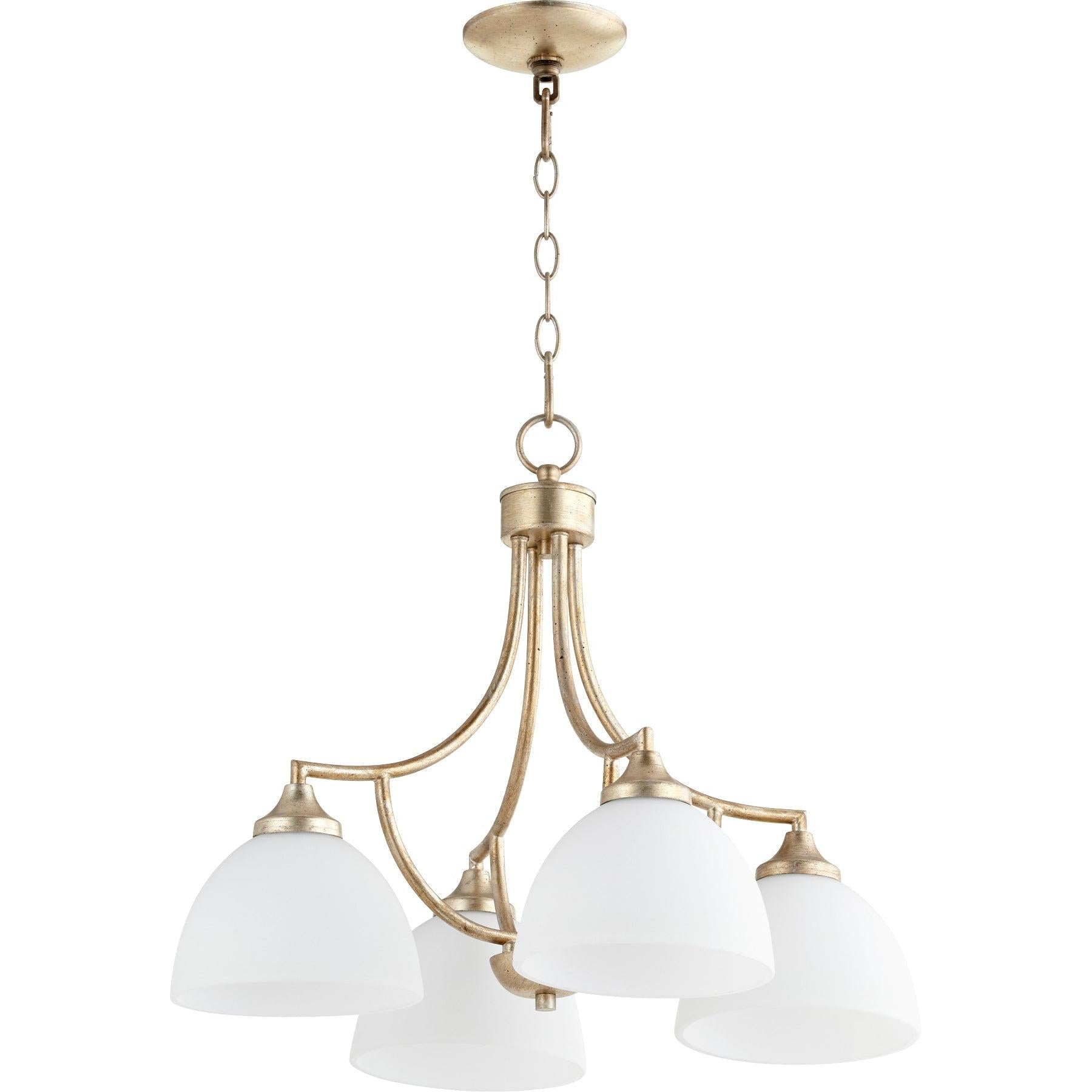 Quorum Enclave 6459-4-60 Nook - Aged Silver Leaf