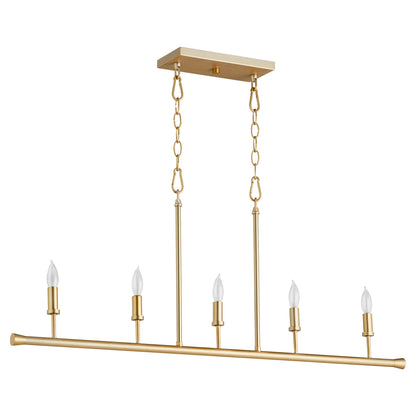 Quorum Harmony 647-5-80 Chandelier - Aged Brass