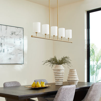 Quorum Harmony 647-5-80 Chandelier - Aged Brass