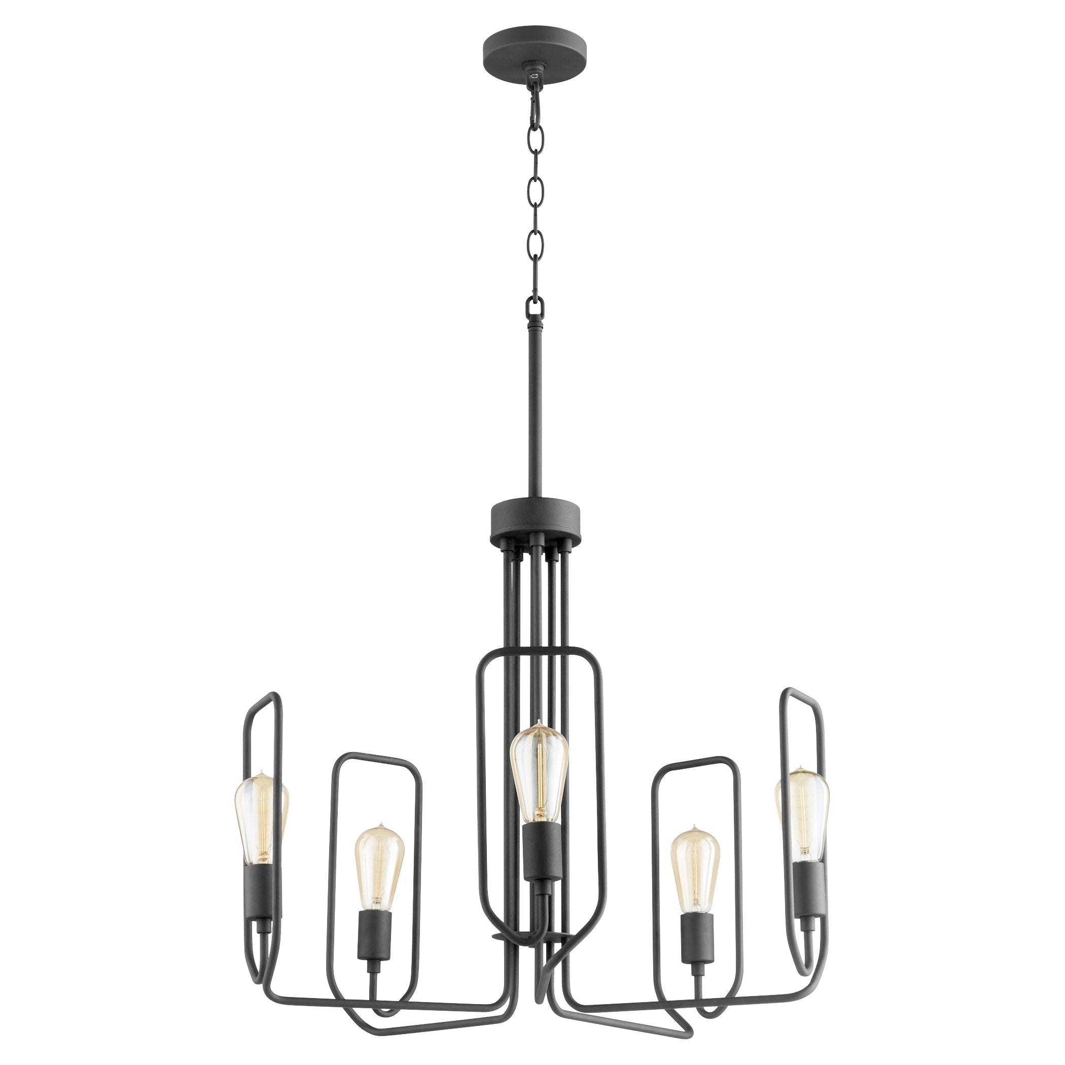 Quorum Howe 650-5-69 Chandelier - Textured Black