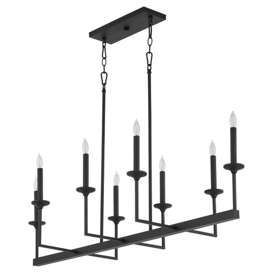 Quorum Eldorado 6505-8-59 Chandelier - Matte Black