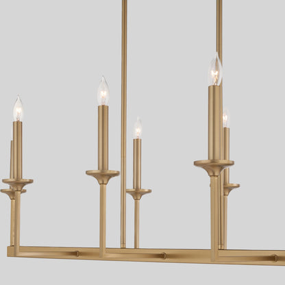 Quorum Eldorado 6505-8-80 Chandelier - Aged Brass