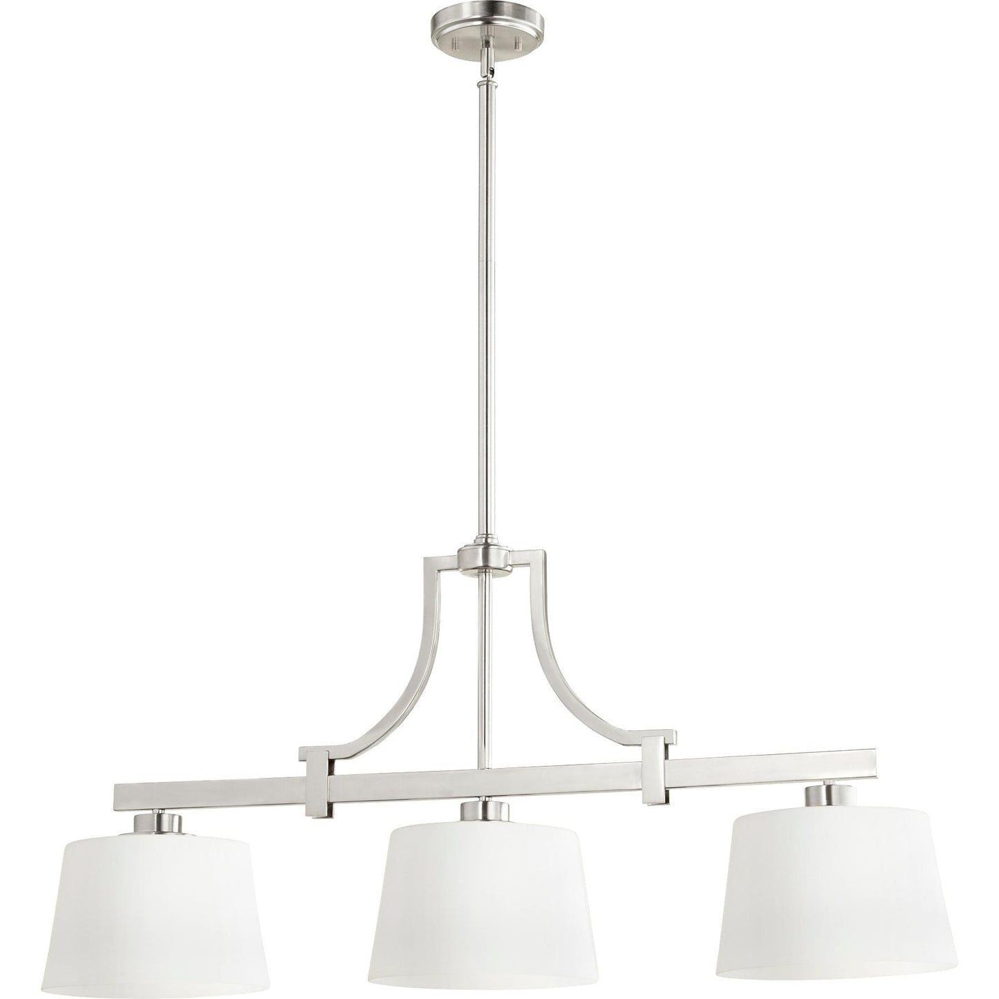 Quorum Lancaster 6507-3-65 Island Light - Satin Nickel