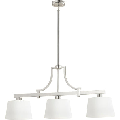 Quorum Lancaster 6507-3-65 Island Light - Satin Nickel