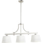Quorum Lancaster 6507-3-65 Island Light - Satin Nickel