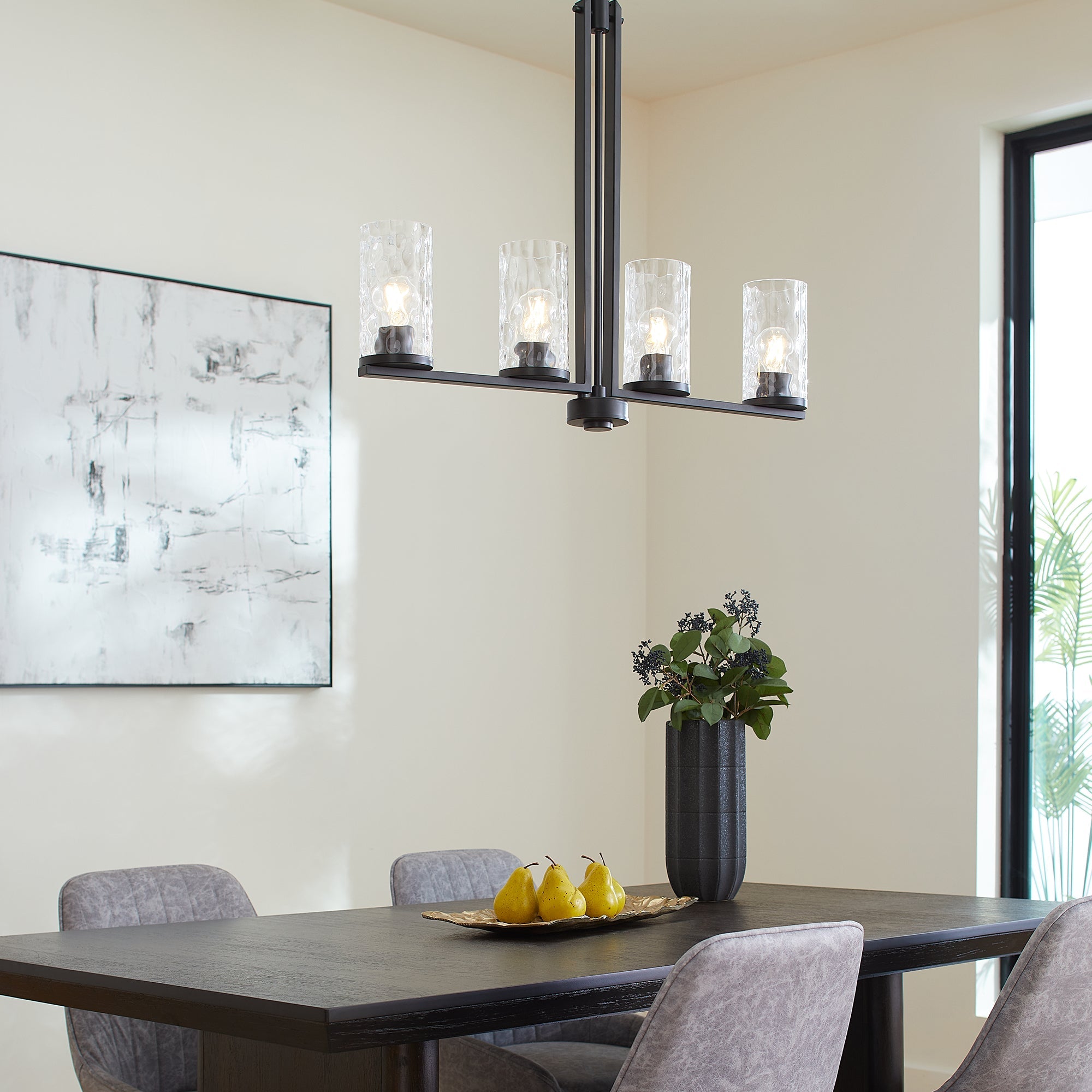 Quorum Steinway 6511-4-59 Chandelier - Matte Black