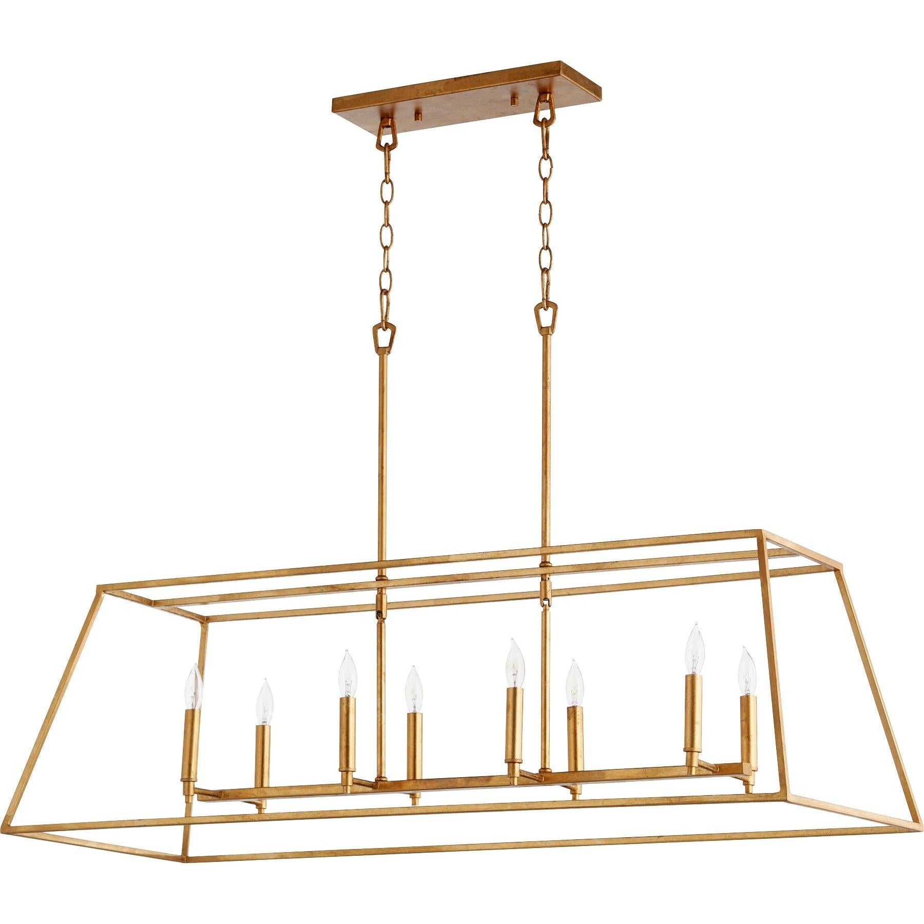 Quorum Gabriel 654-8-74 Pendant - Gold Leaf