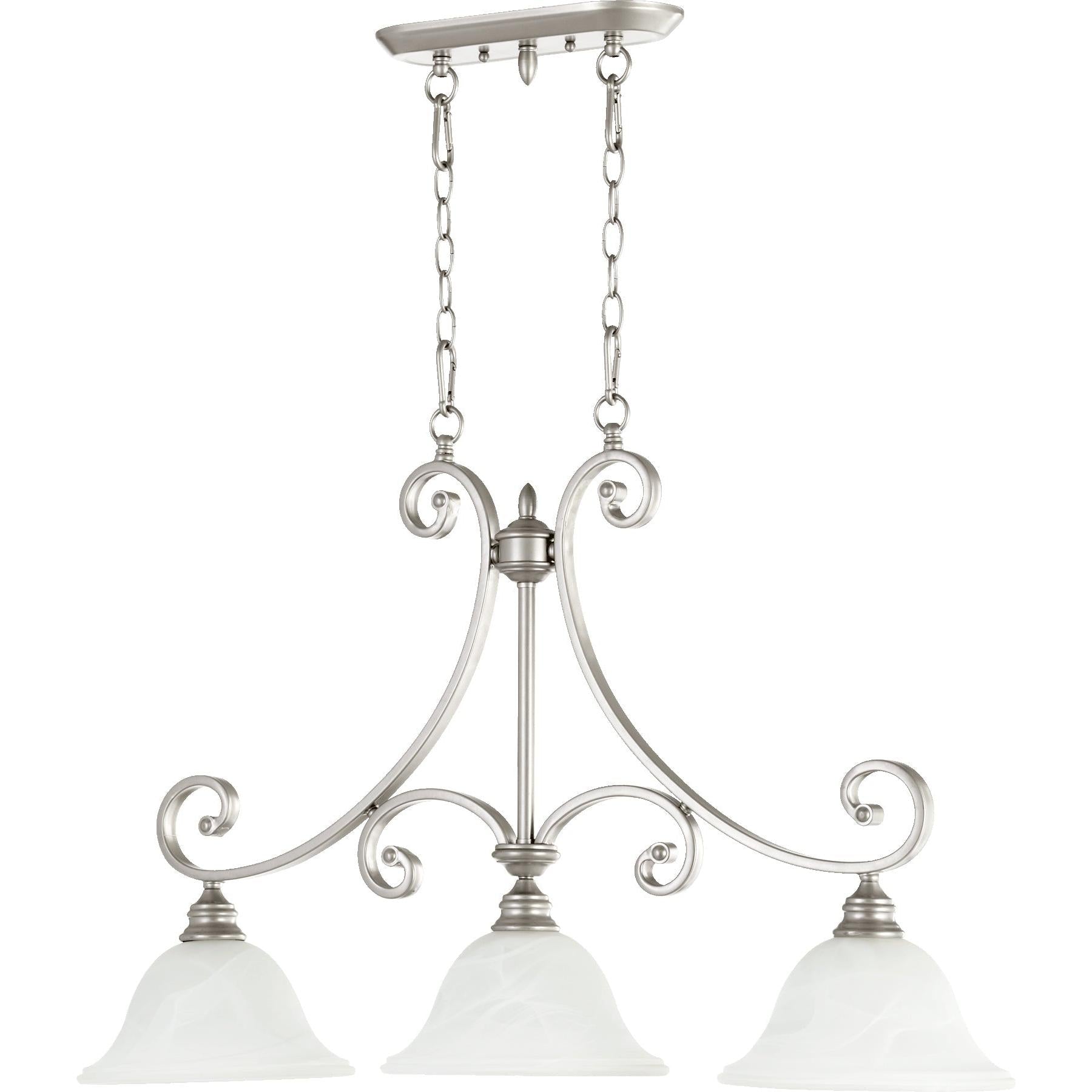 Quorum Bryant 6554-3-64 Island Light - Classic Nickel