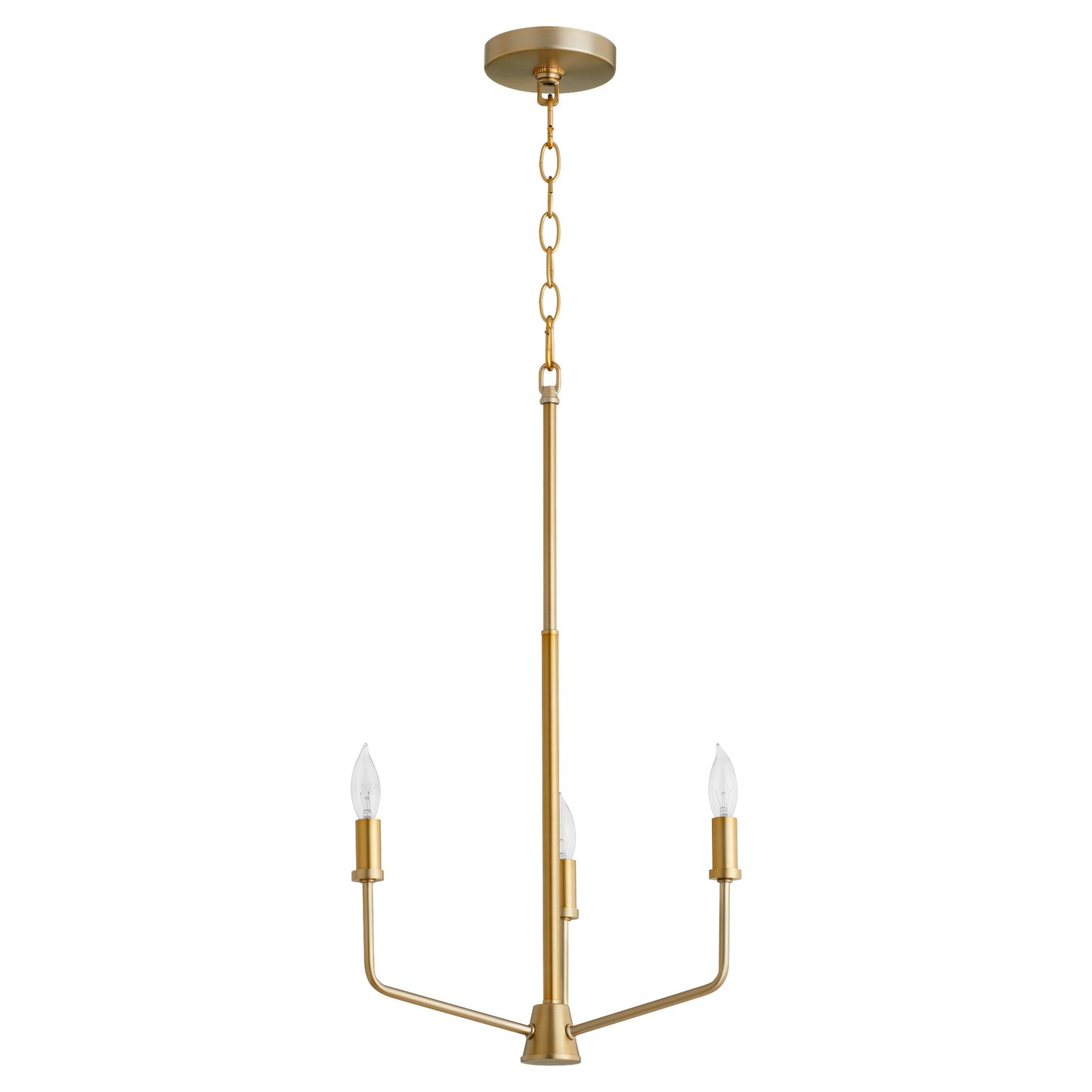 Quorum Harmony 657-3-80 Chandelier - Aged Brass