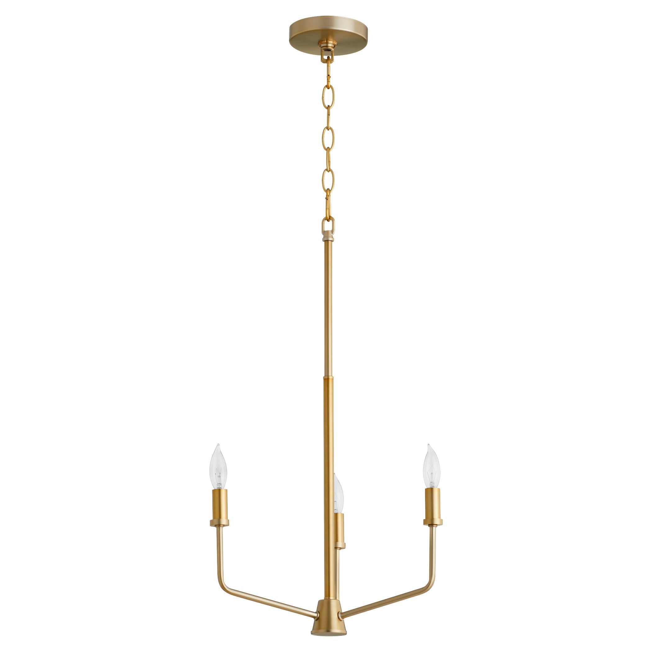 Quorum Harmony 657-3-80 Chandelier - Aged Brass
