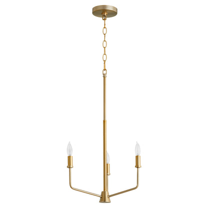 Quorum Harmony 657-3-80 Chandelier - Aged Brass