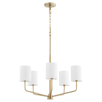 Quorum Harmony 657-5-80 Chandelier - Aged Brass