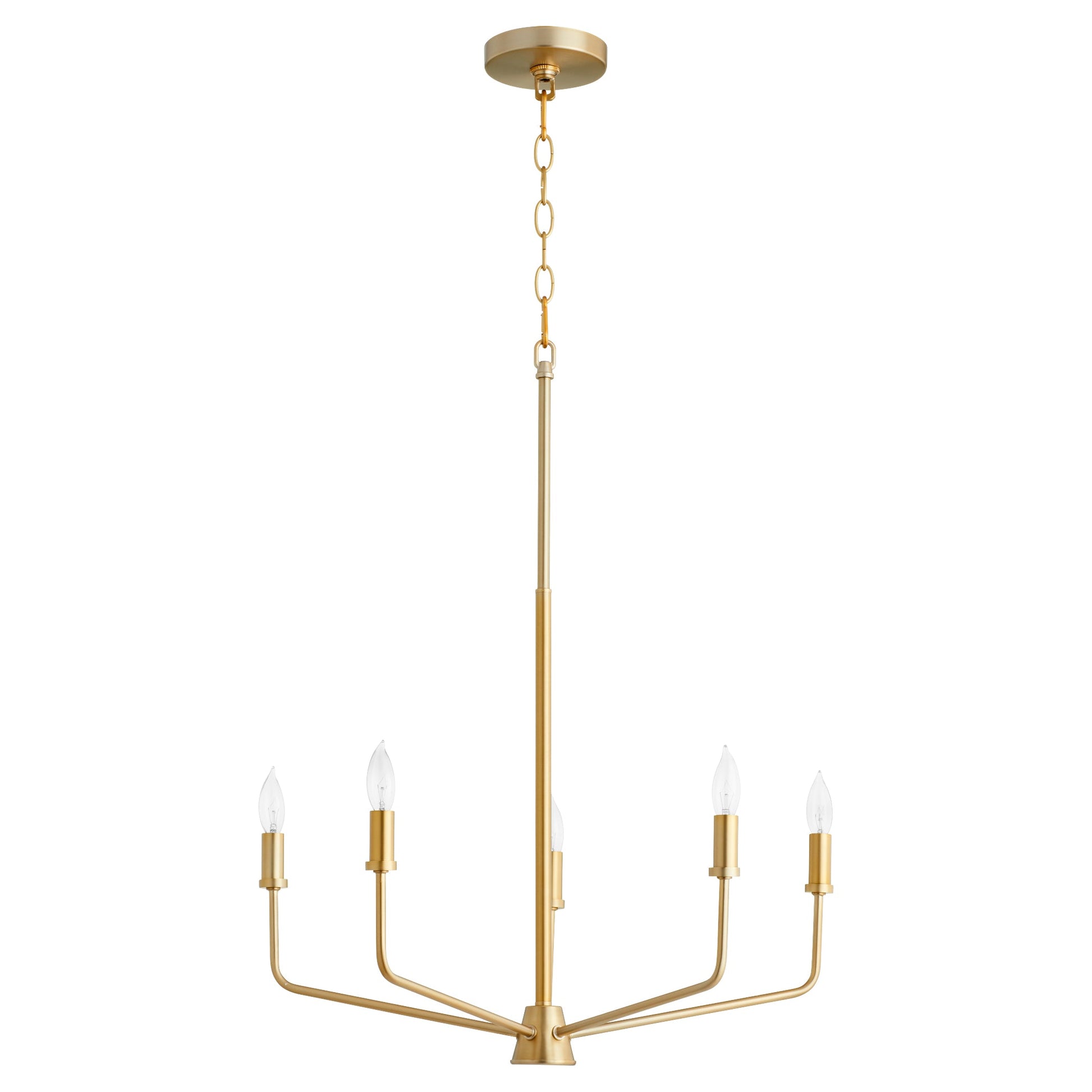 Quorum Harmony 657-5-80 Chandelier - Aged Brass