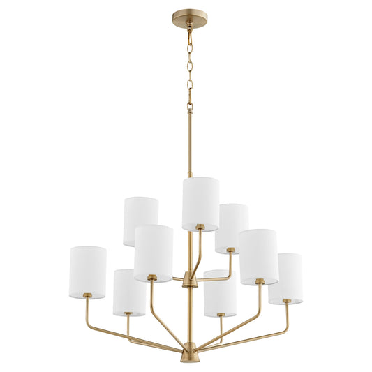 Quorum Harmony 657-9-80 Chandelier - Aged Brass