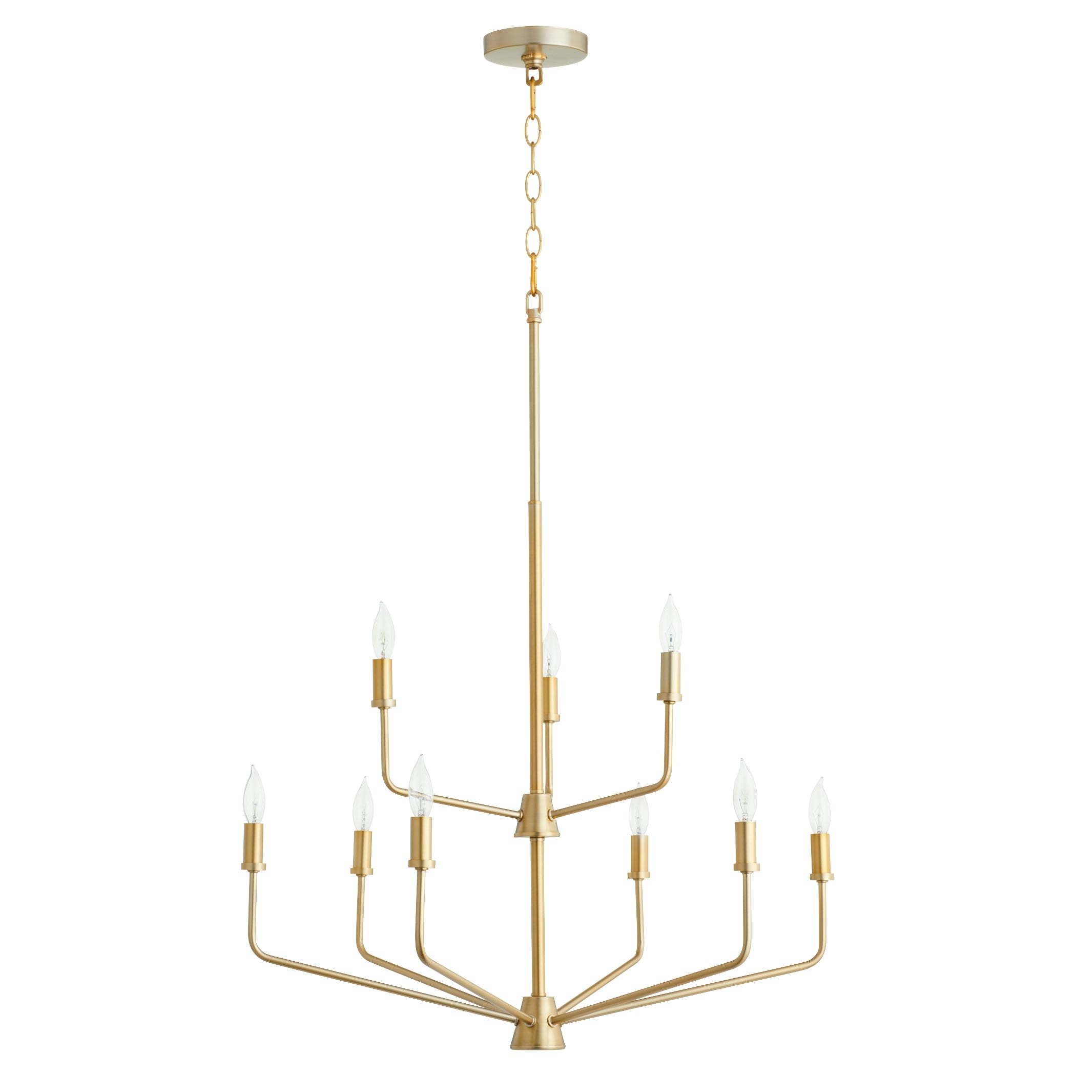 Quorum Harmony 657-9-80 Chandelier - Aged Brass