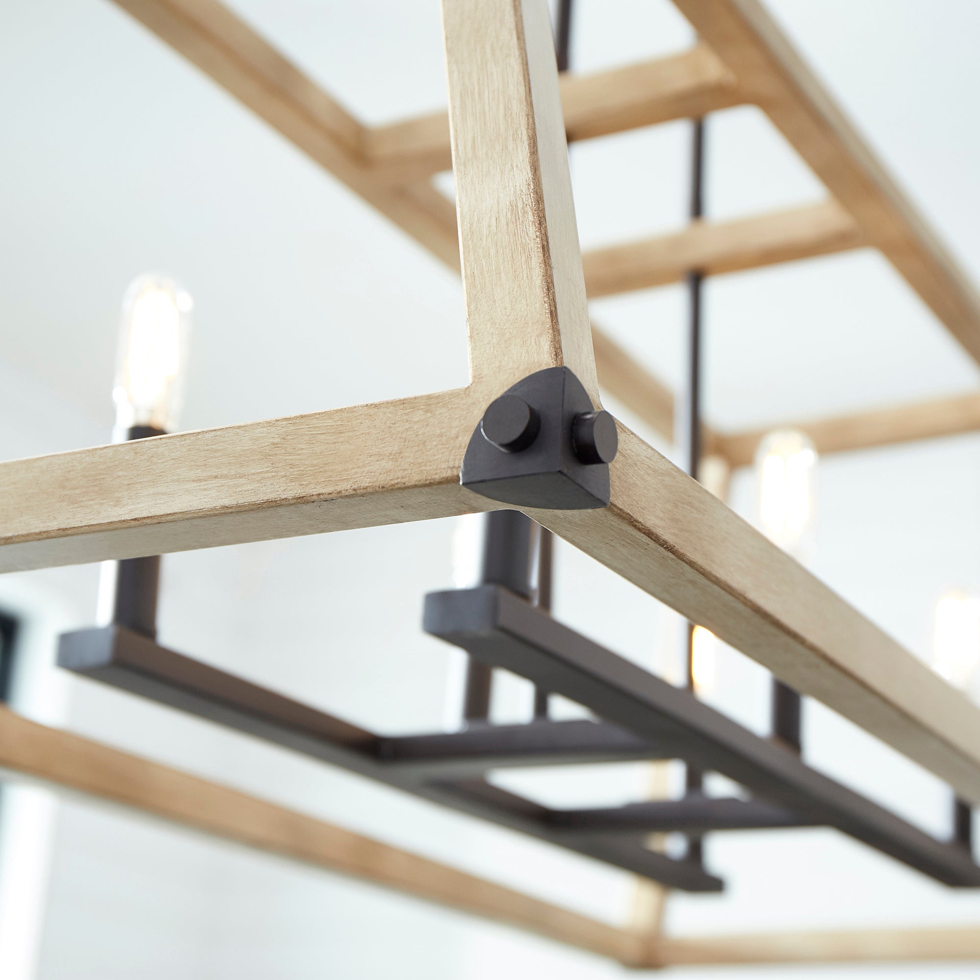 Quorum Alpine 6589-6-69 Entry - Textured Black W/ Driftwood Finish