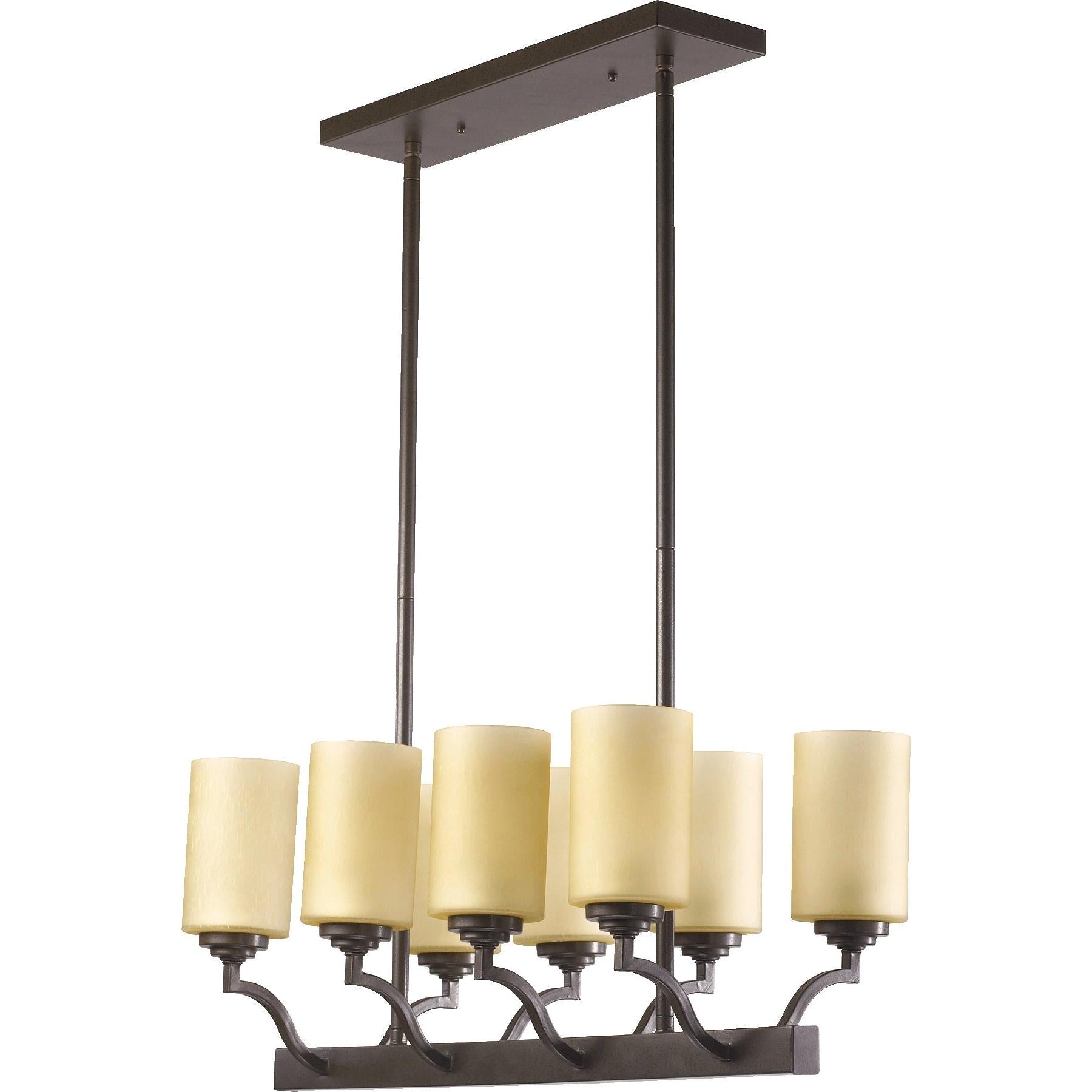 Quorum Atwood 6596-8-86 Island Light - Oiled Bronze