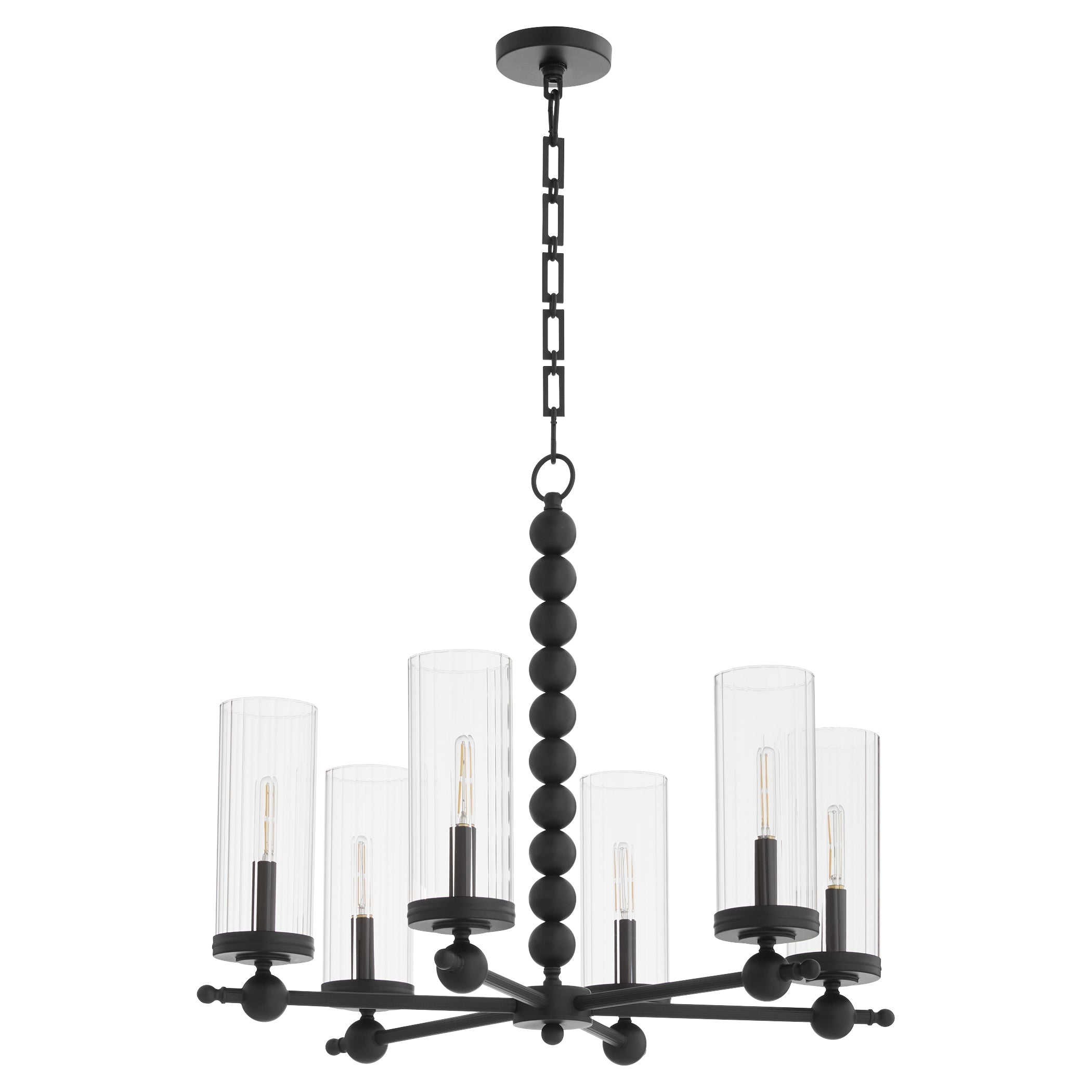 Quorum Lee Boulevard 660-6-59 Chandelier - Matte Black