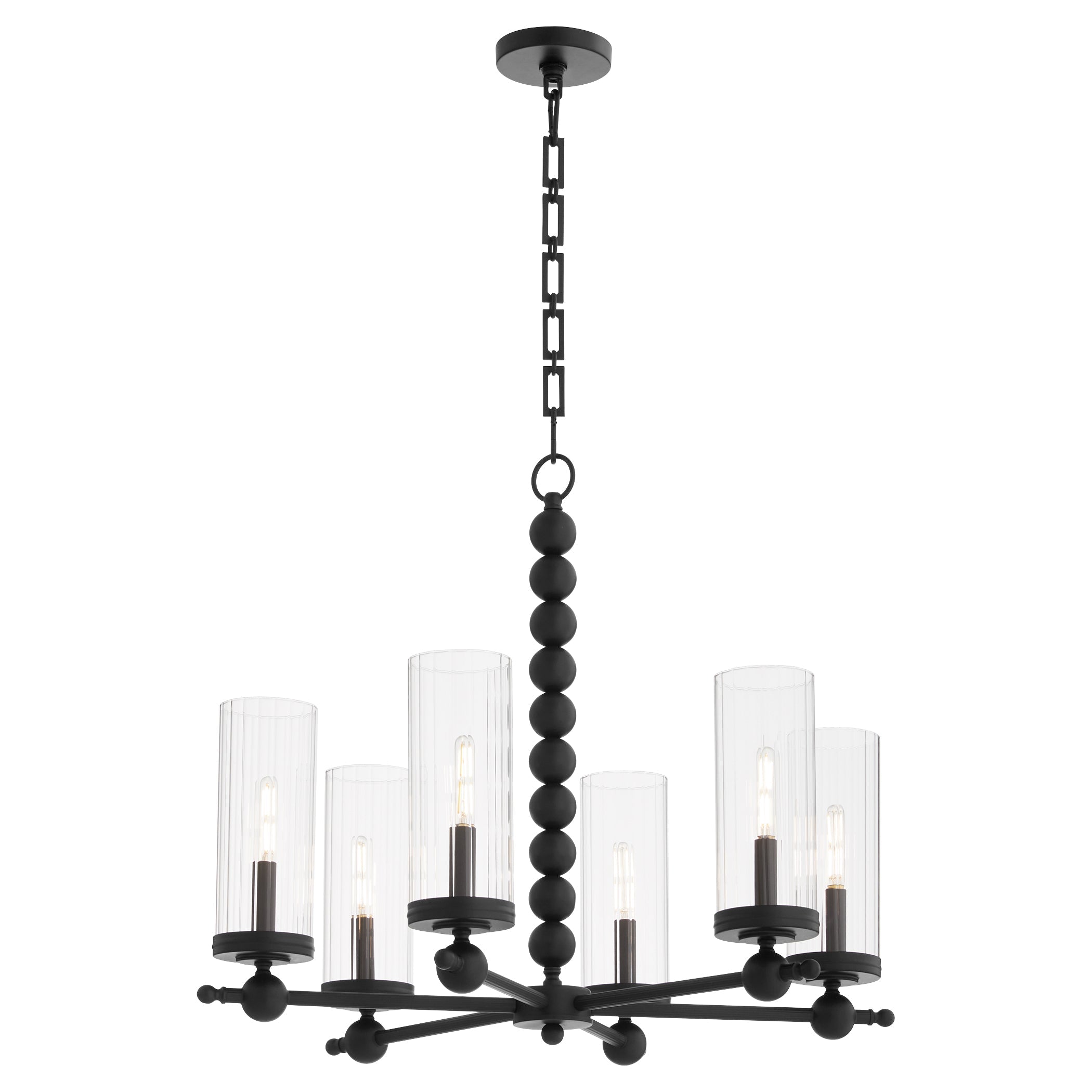 Quorum Lee Boulevard 660-6-59 Chandelier - Matte Black