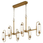 Quorum 6615-6-47 Pendant, UL Damp Rated, Brushed Brass