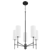 Quorum Hamilton 663-5-59 Chandelier - Matte Black