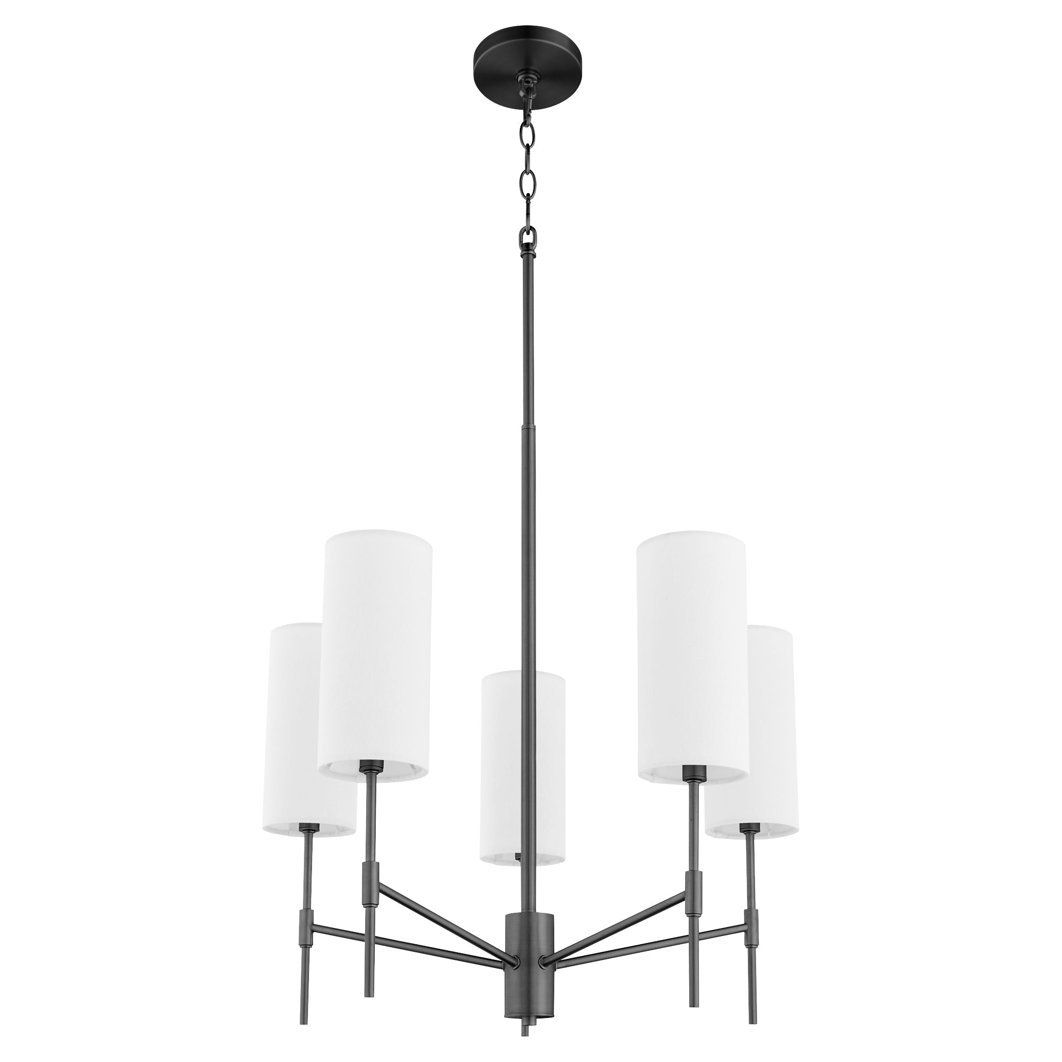 Quorum Hamilton 663-5-59 Chandelier - Matte Black