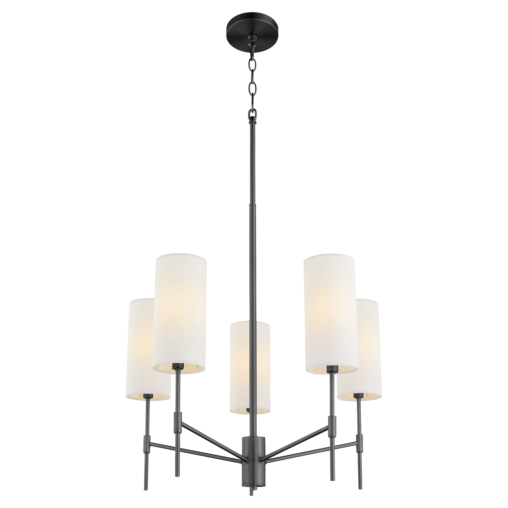 Quorum Hamilton 663-5-59 Chandelier - Matte Black