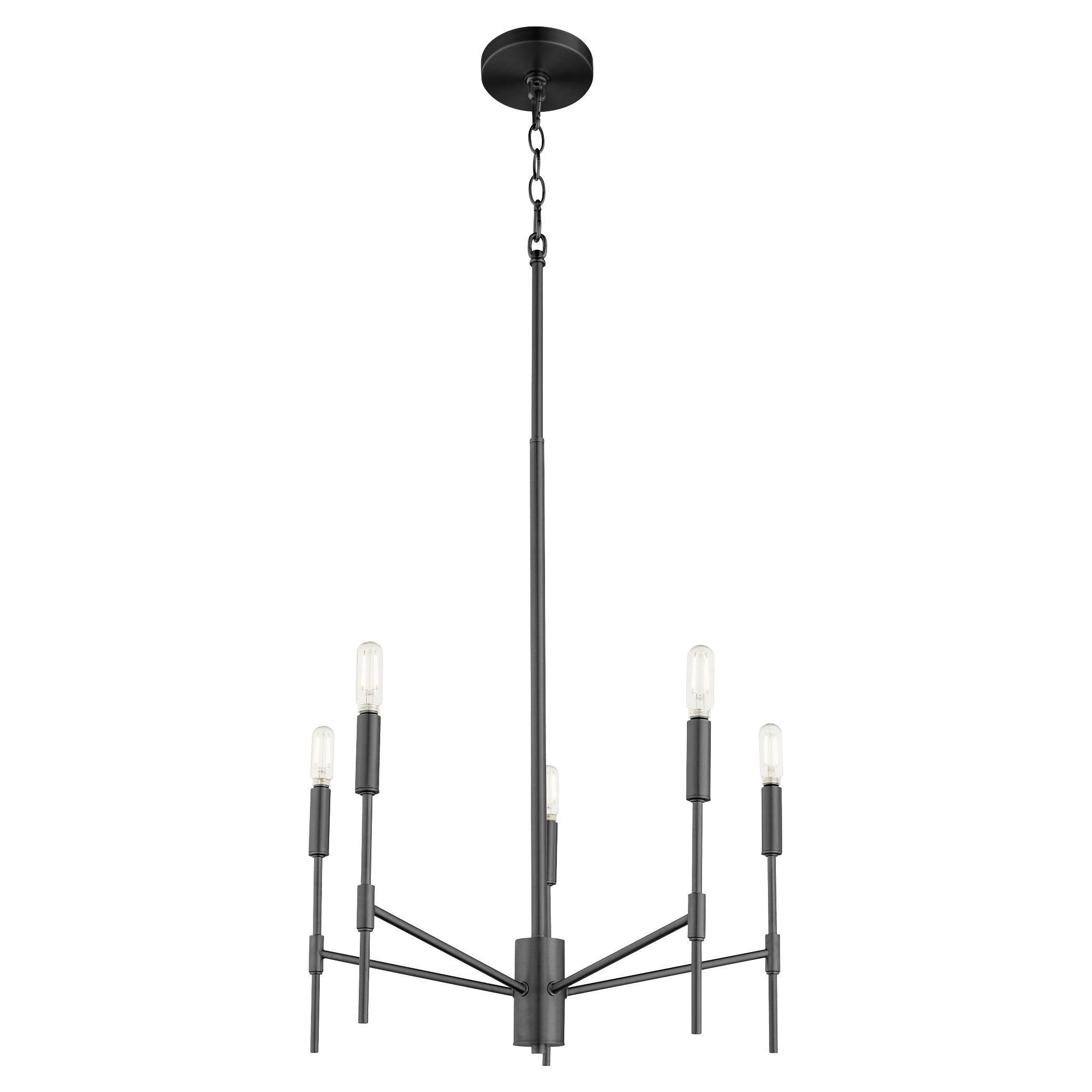 Quorum Hamilton 663-5-59 Chandelier - Matte Black