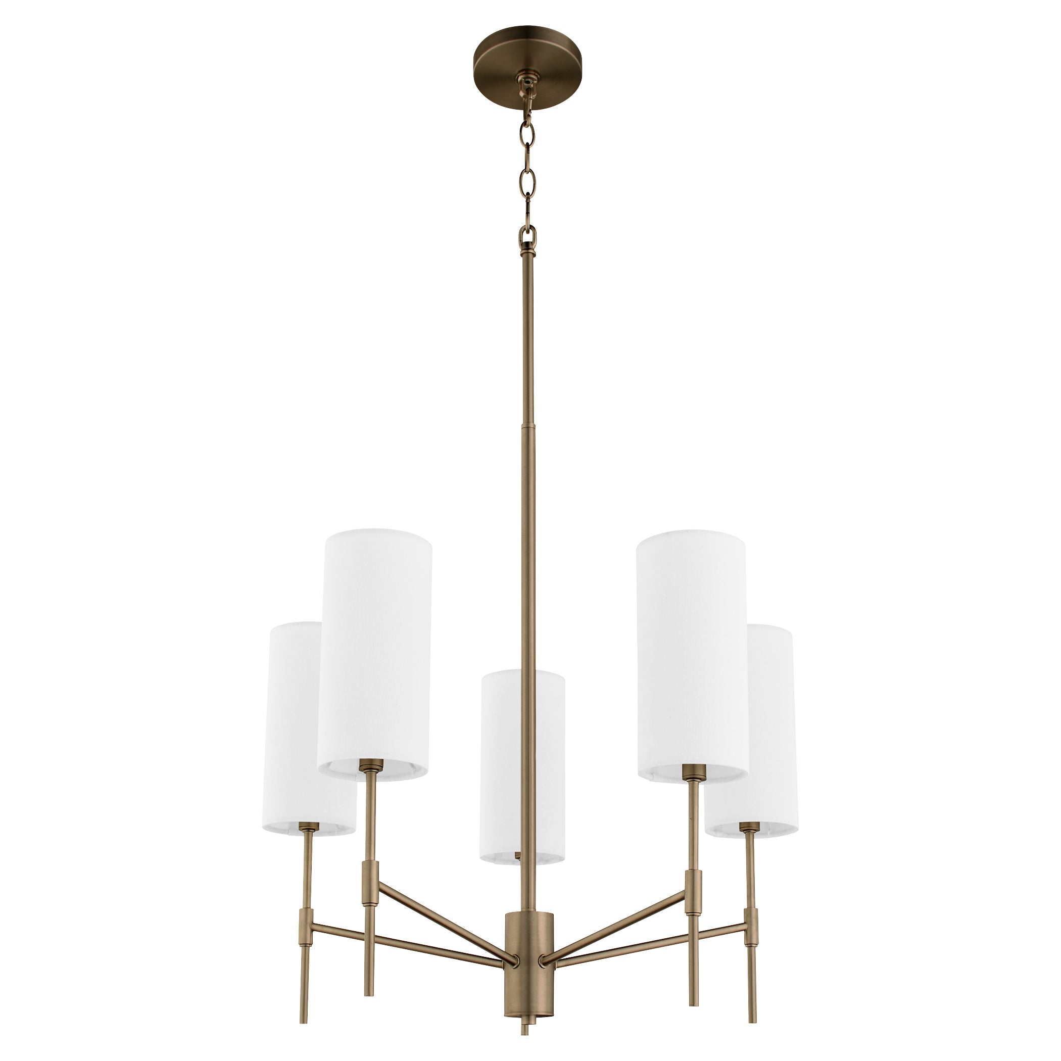 Quorum Hamilton 663-5-81 Chandelier - Dark Brass