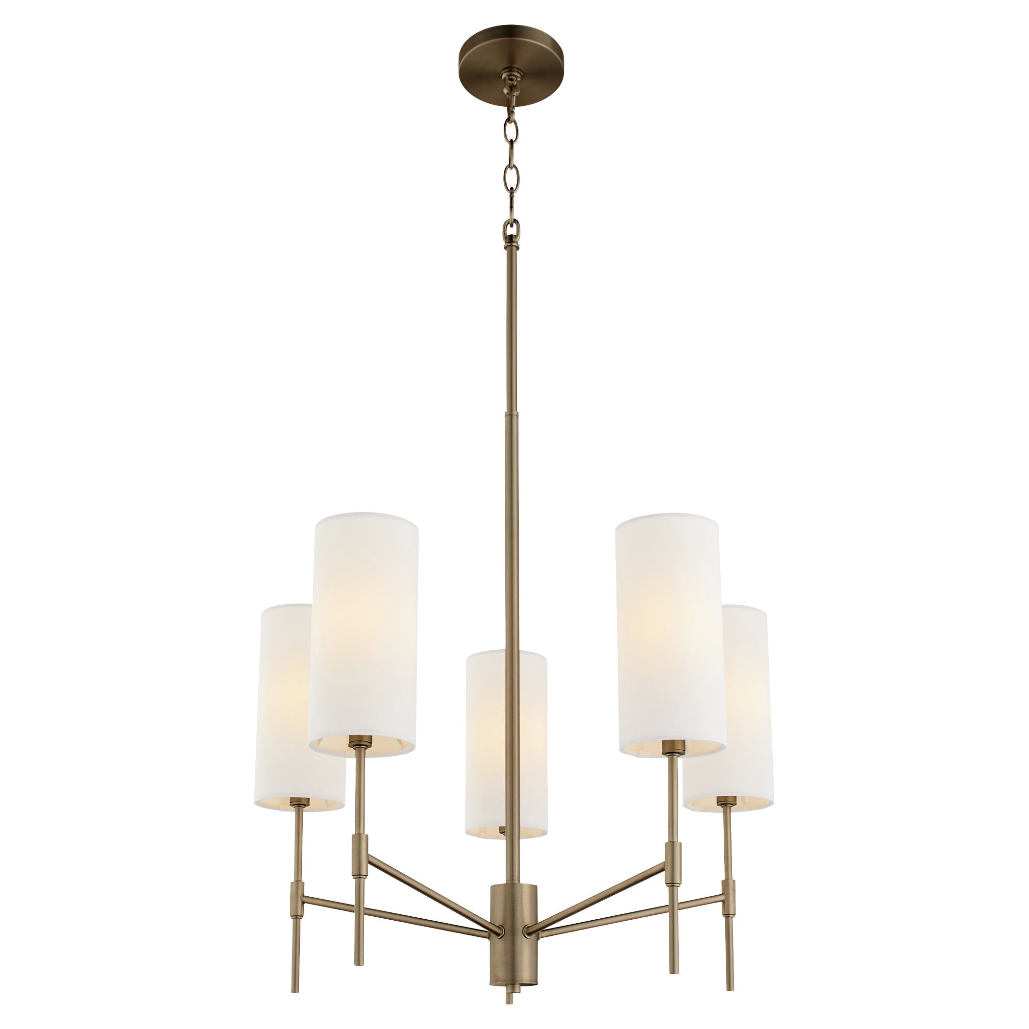 Quorum Hamilton 663-5-81 Chandelier - Dark Brass