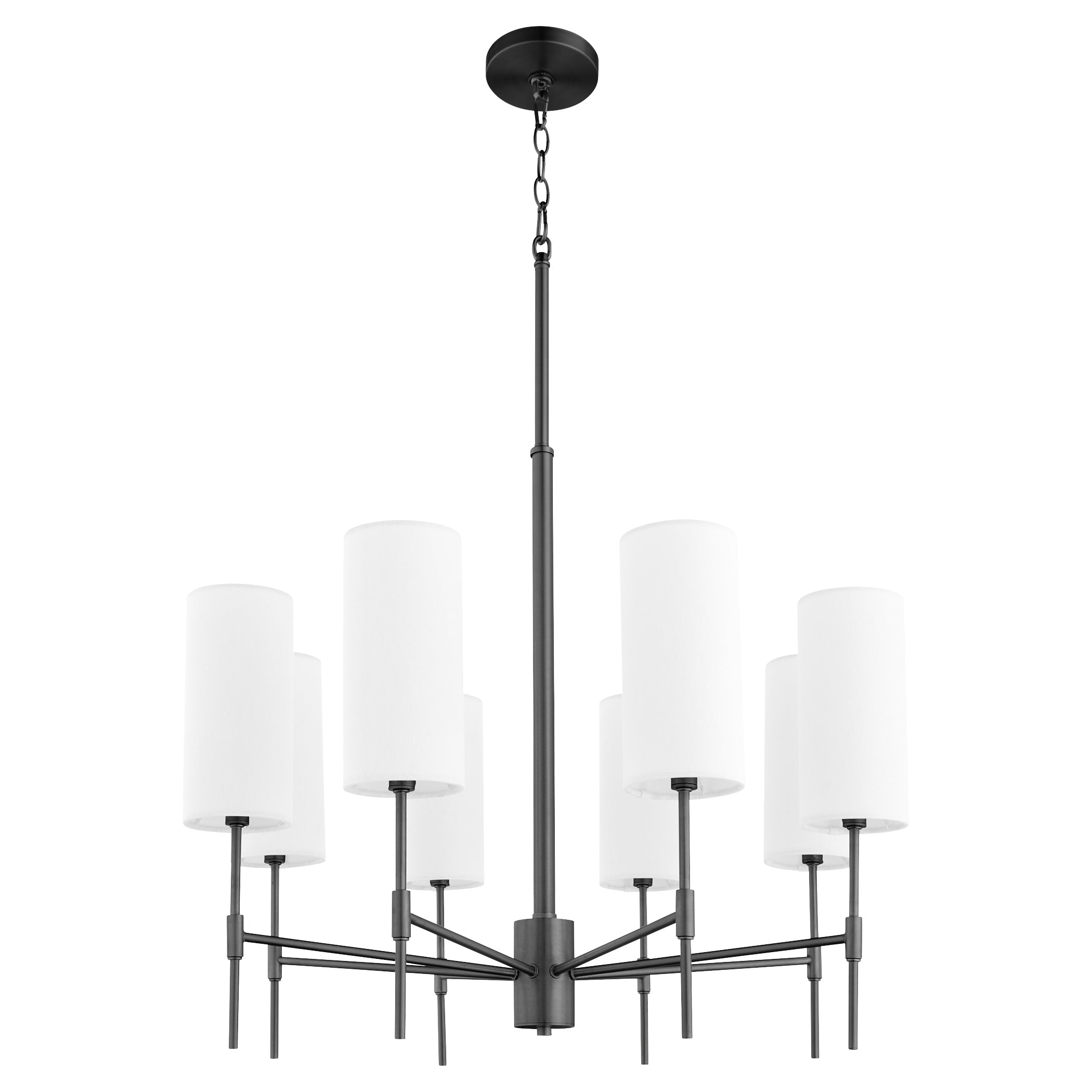 Quorum Hamilton 663-8-59 Chandelier - Matte Black