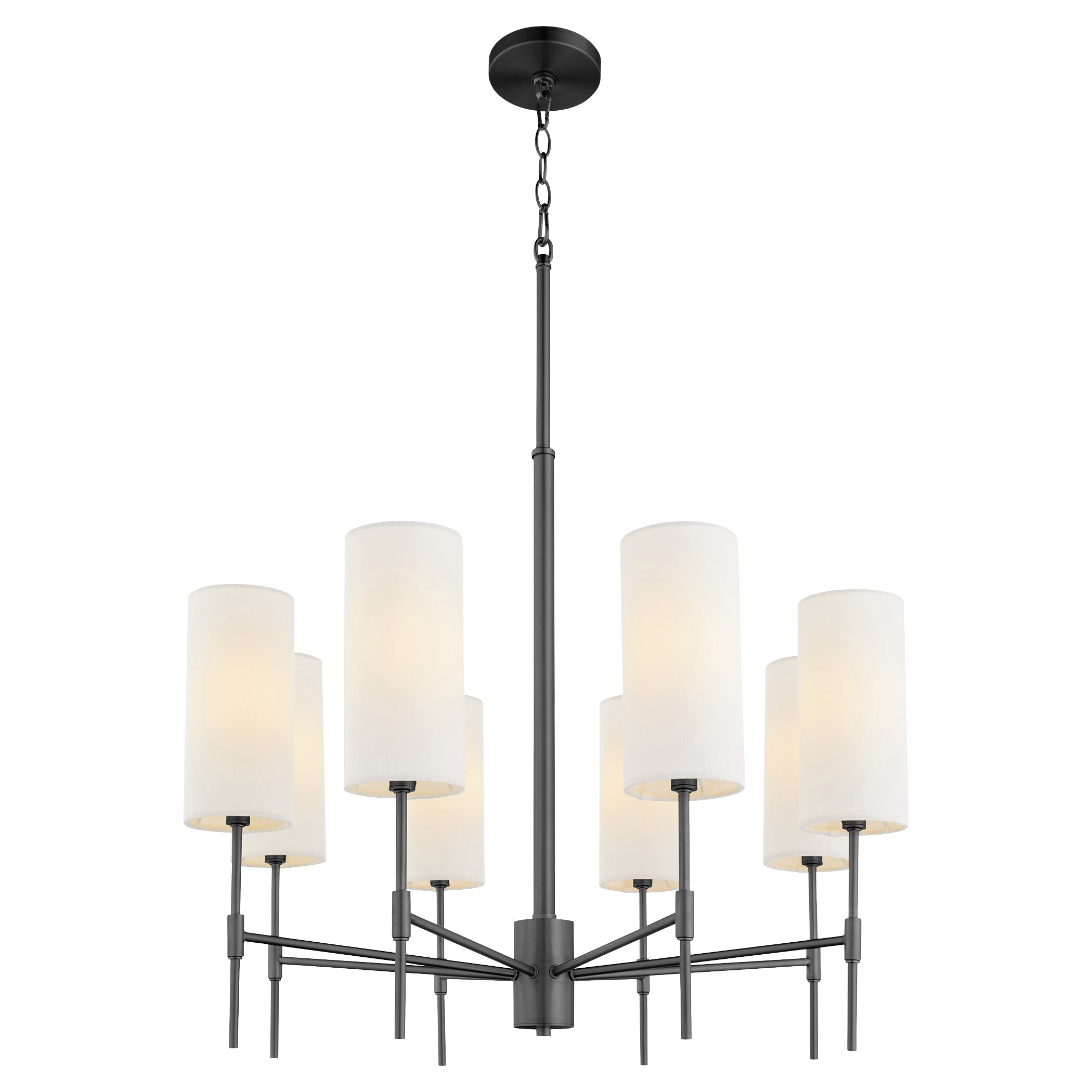 Quorum Hamilton 663-8-59 Chandelier - Matte Black