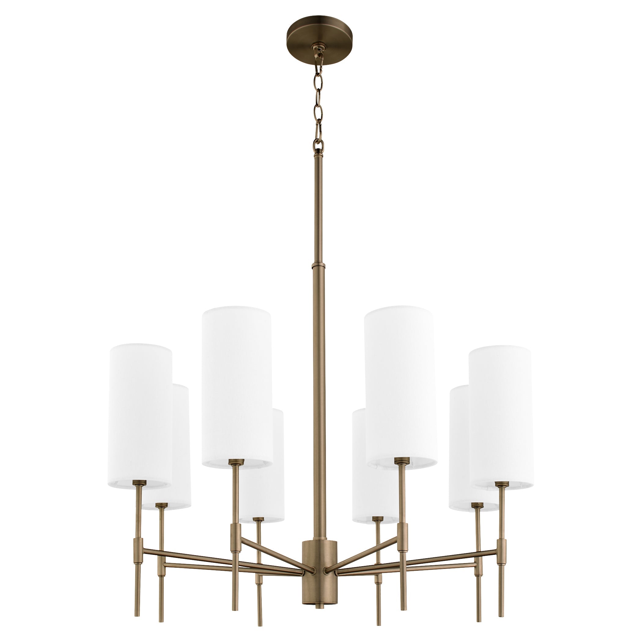 Quorum Hamilton 663-8-81 Chandelier - Dark Brass