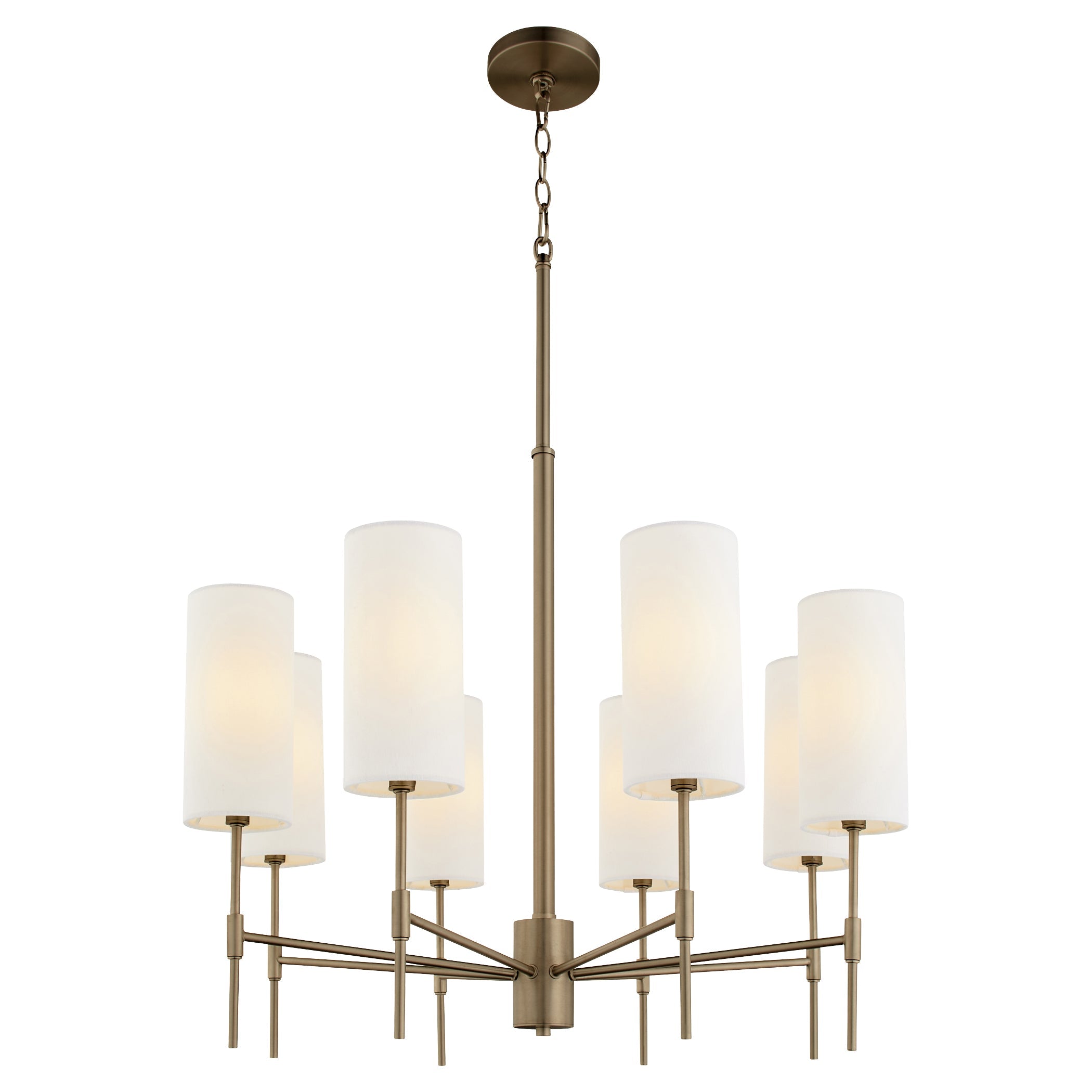 Quorum Hamilton 663-8-81 Chandelier - Dark Brass