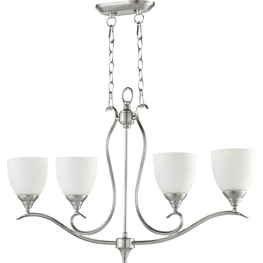 Quorum Flora 664-4-65 Island Light - Satin Nickel