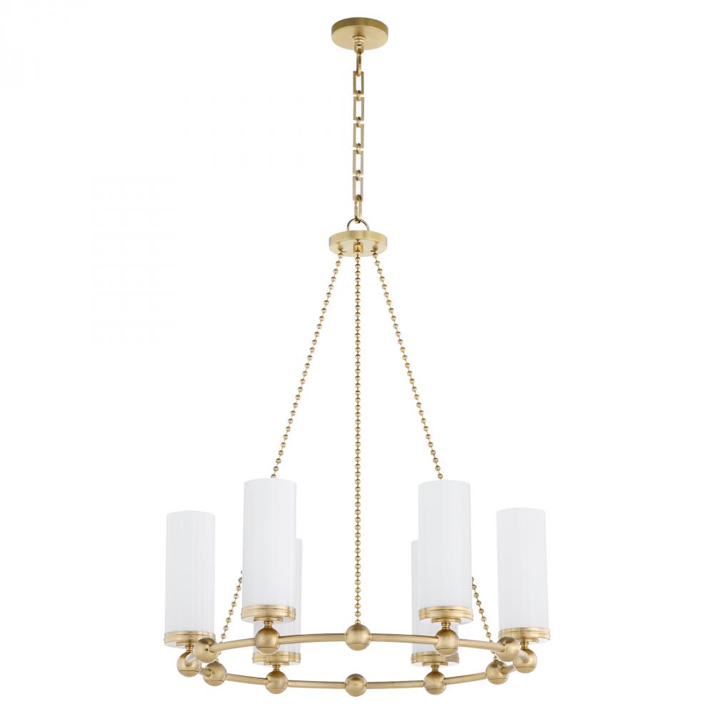 Quorum International GOODWIN 667-6-80 Chandelier - Aged Brass