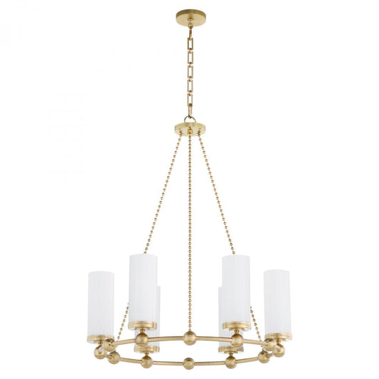 Quorum International GOODWIN 667-6-80 Chandelier - Aged Brass