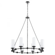 Quorum International GOODWIN 667-8-59 Chandelier - Matte Black