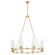 Quorum International GOODWIN 667-8-80 Chandelier - Aged Brass