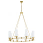 Quorum International GOODWIN 667-8-80 Chandelier - Aged Brass