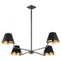 Quorum International BELINDER 668-4-59 Chandelier Contemporary - Matte Black